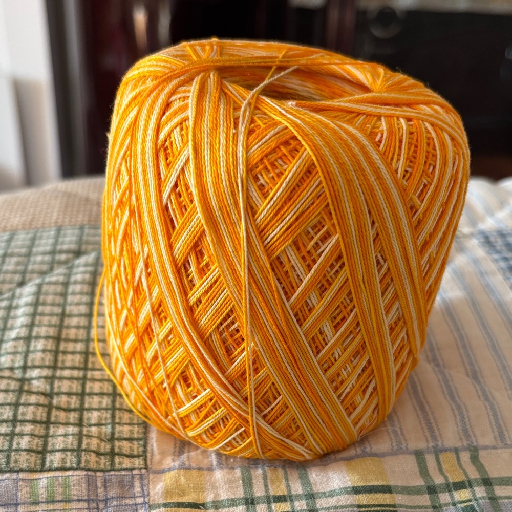 Vibrant Orange Yarn for Home Art Projects
